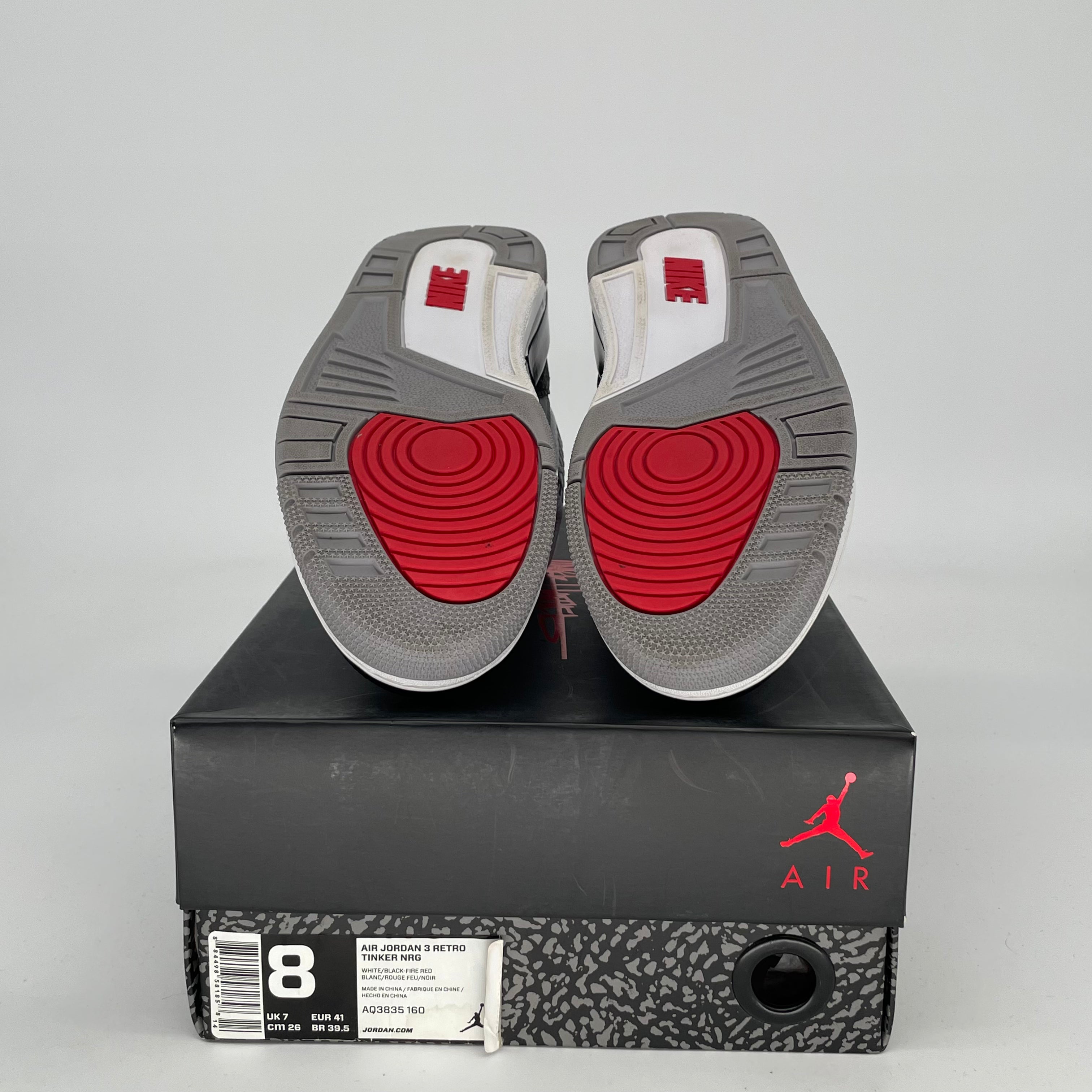 AIR JORDAN 3 TINKER HATFIELD Sneakers - Men's/Women's Size 8/9.5W (AQ3835-160) - Retro Basketball Shoes for Running, Gym & Streetwear Fashion