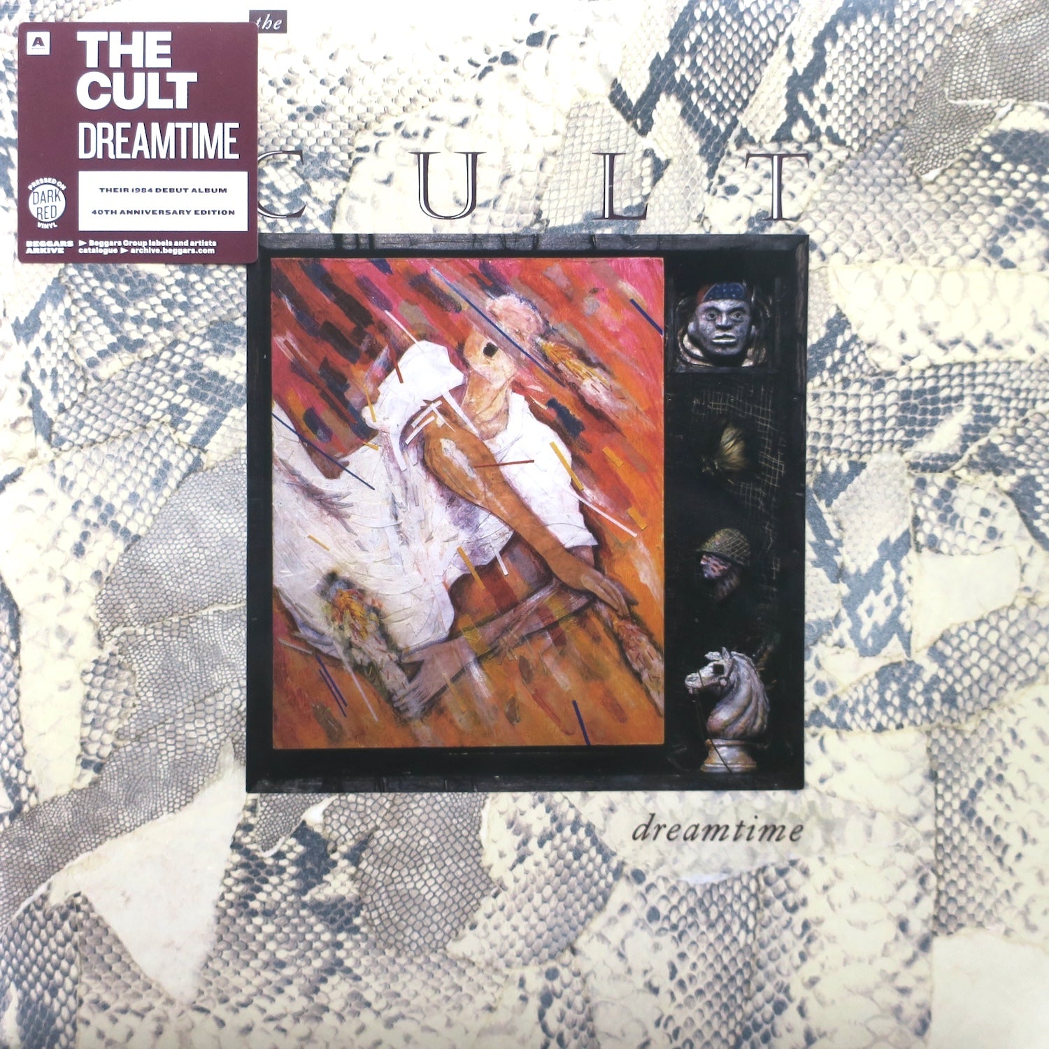 CULT 'Dreamtime' DARK RED Vinyl LP Record - Limited Edition Alternative Rock Music Collector's Item for Audiophiles & Music Enthusiasts - Perfect for Home Listening, Gifts & Vinyl Collections