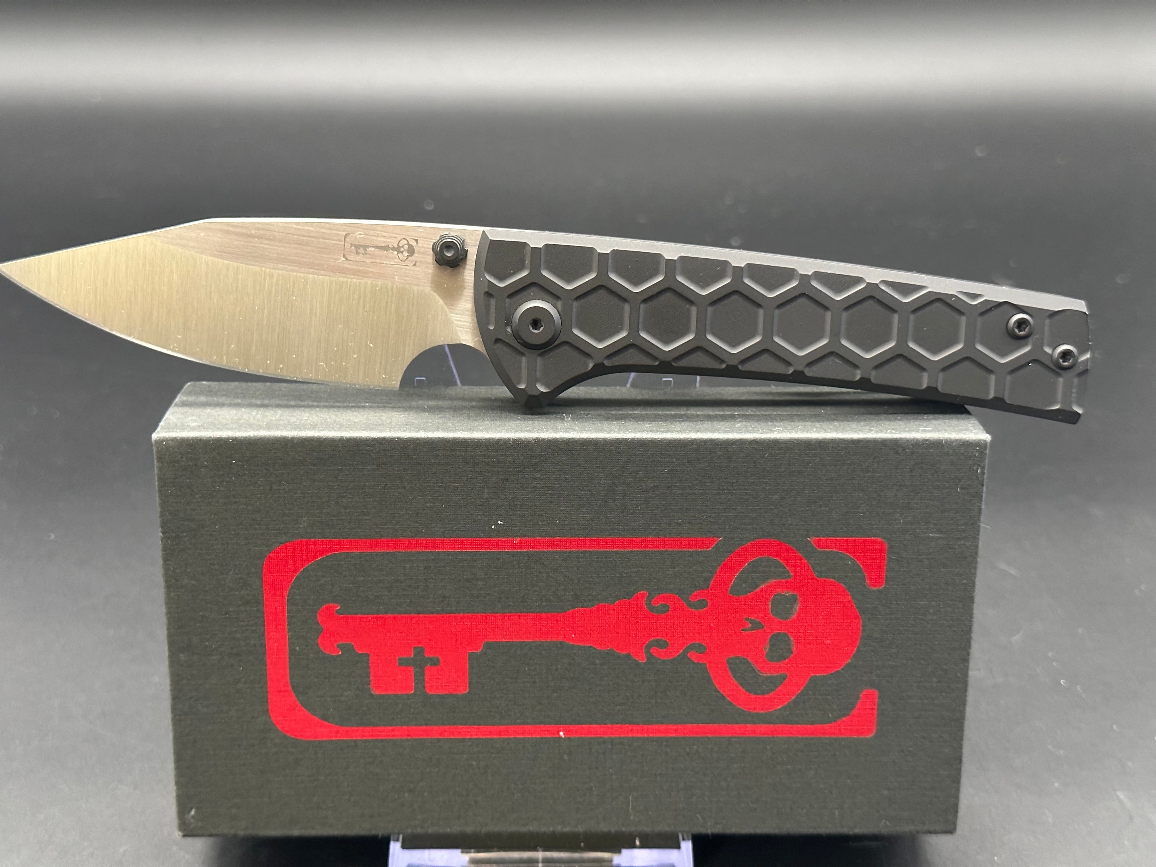 Chaves Scapegoat Folding Knife - Premium Titanium Handle & Fanatic Edge Mods for Outdoor, EDC, and Tactical Use
