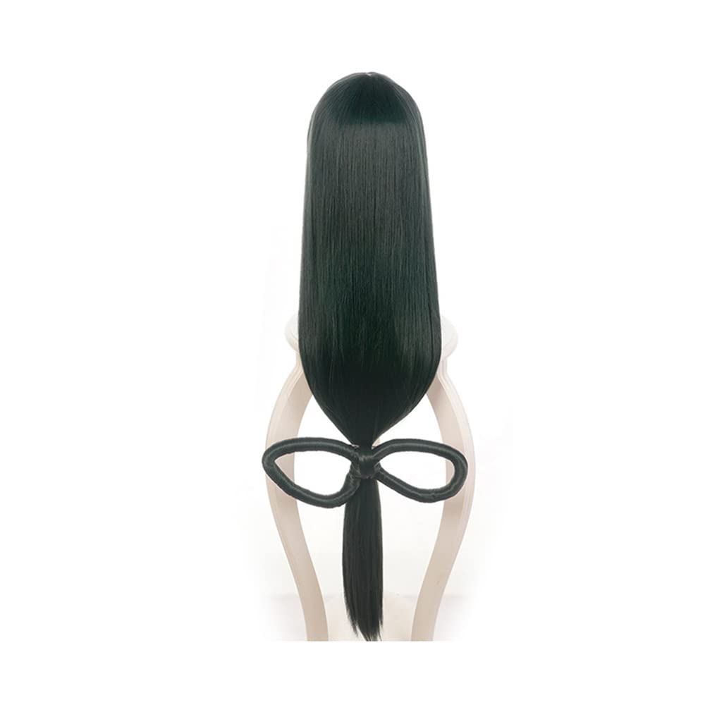 Miccostumes Women's Anime Cosplay Wig - Long Dark Green Synthetic Hair for Costume Parties, Halloween, Cosplay Events & Anime Conventions