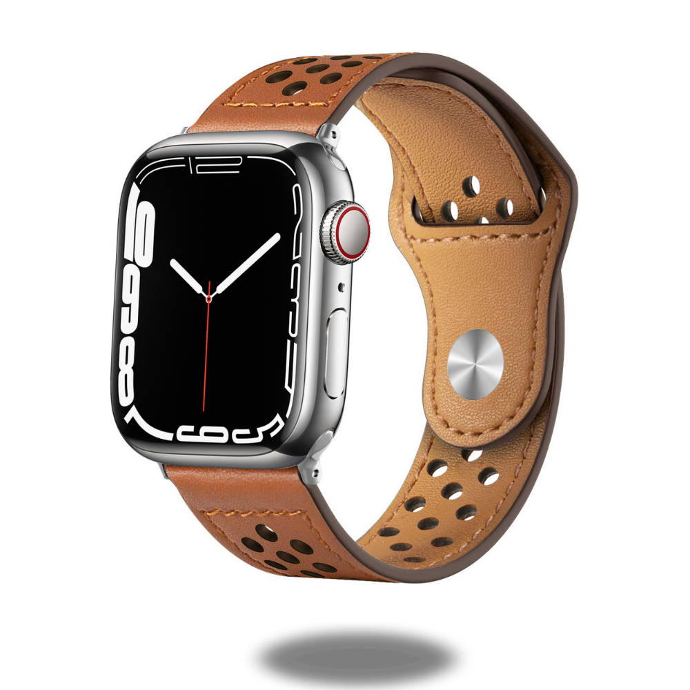 Premium Genuine Leather Sports Watch Bands - Durable & Comfortable for Running, Gym & Outdoor Activities