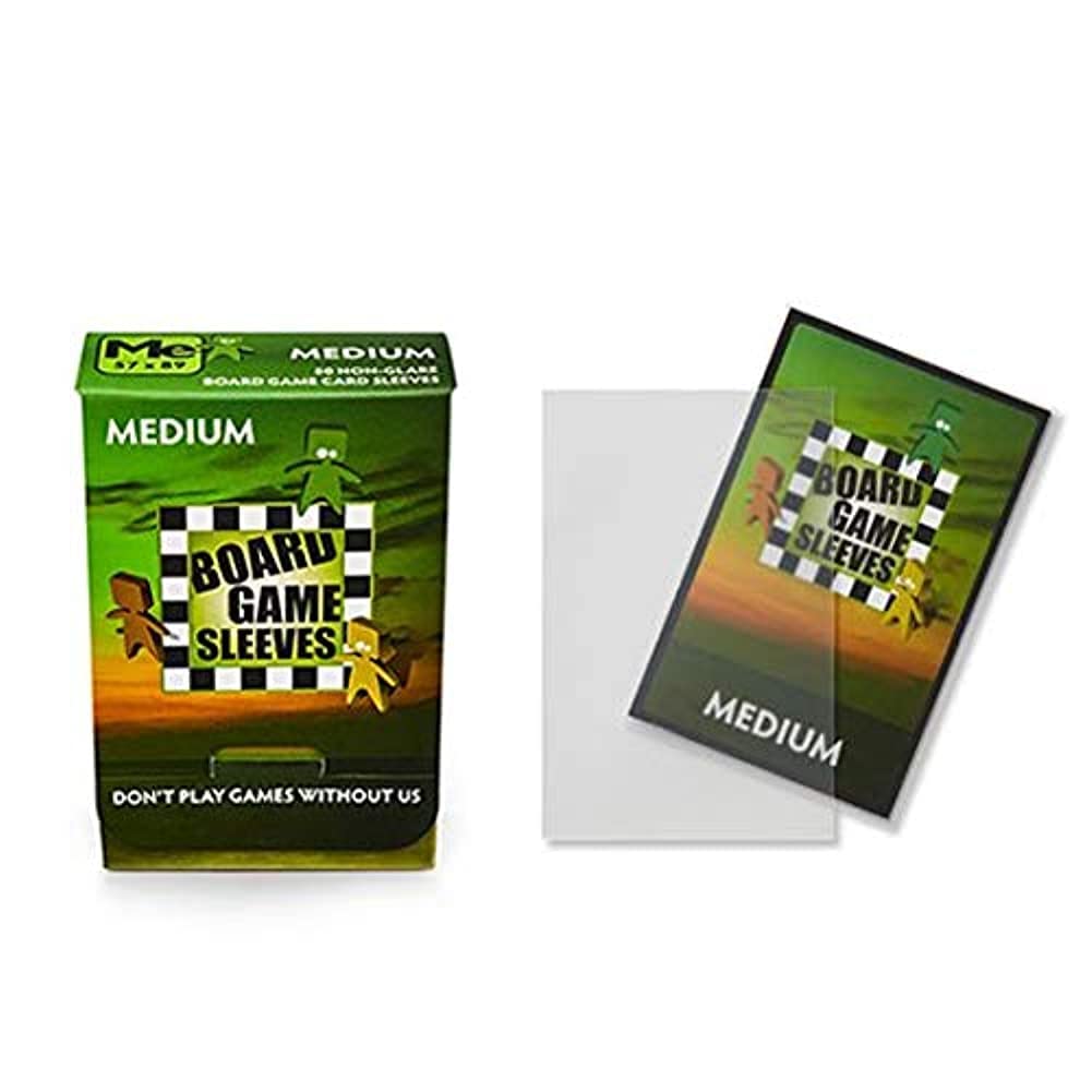 Arcane Tinmen Non-Glare Board Game Card Sleeves - 50ct Medium Size Premium Card Protectors for MTG, Yugioh, Pokemon - Perfect for Game Nights & Card Collecting