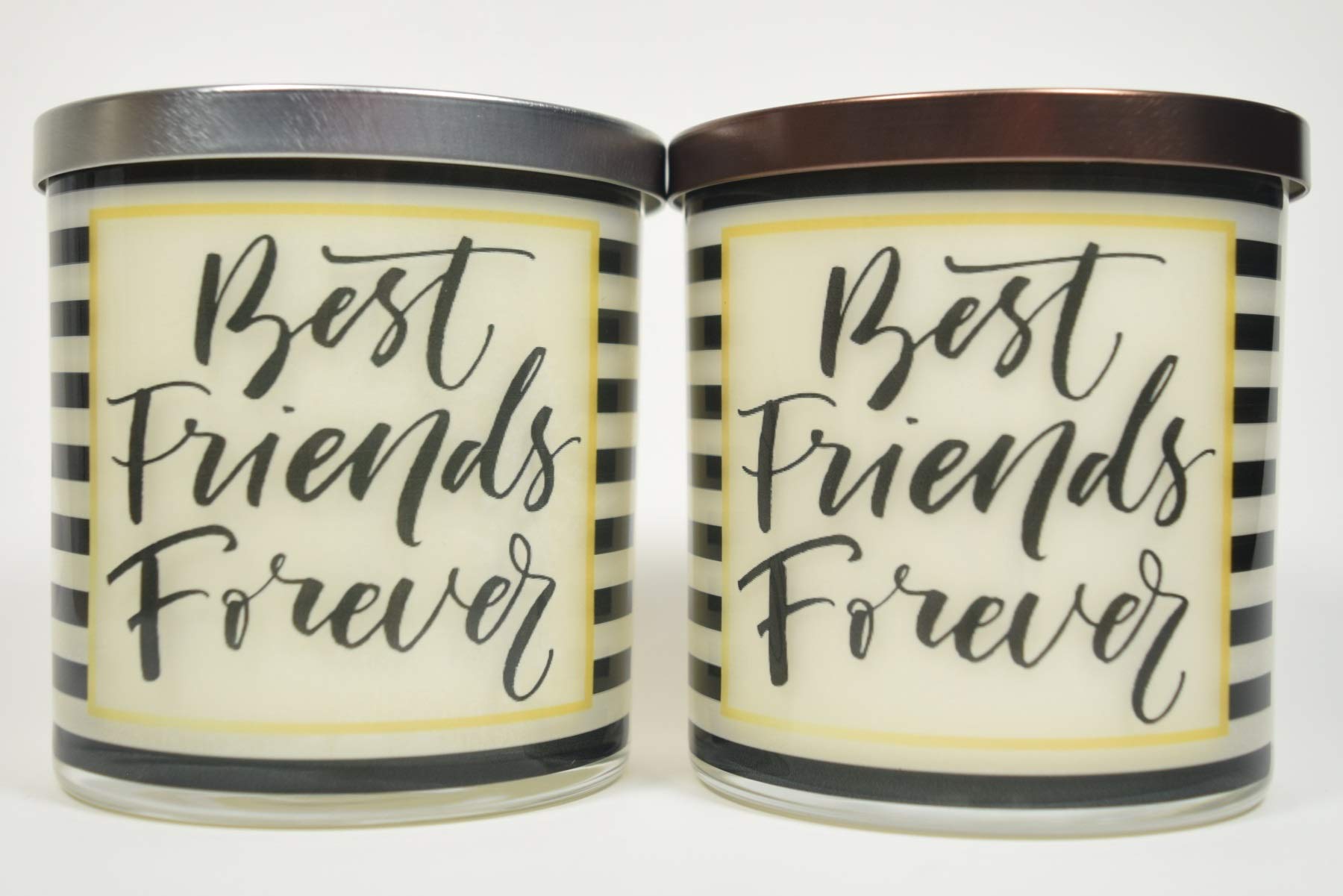 Best Friends Forever Scented Soy Candle - 12oz Natural Handmade Gift Candle with Custom Message | Personalized Home Decor, Relaxation & Romantic Gifts for Women