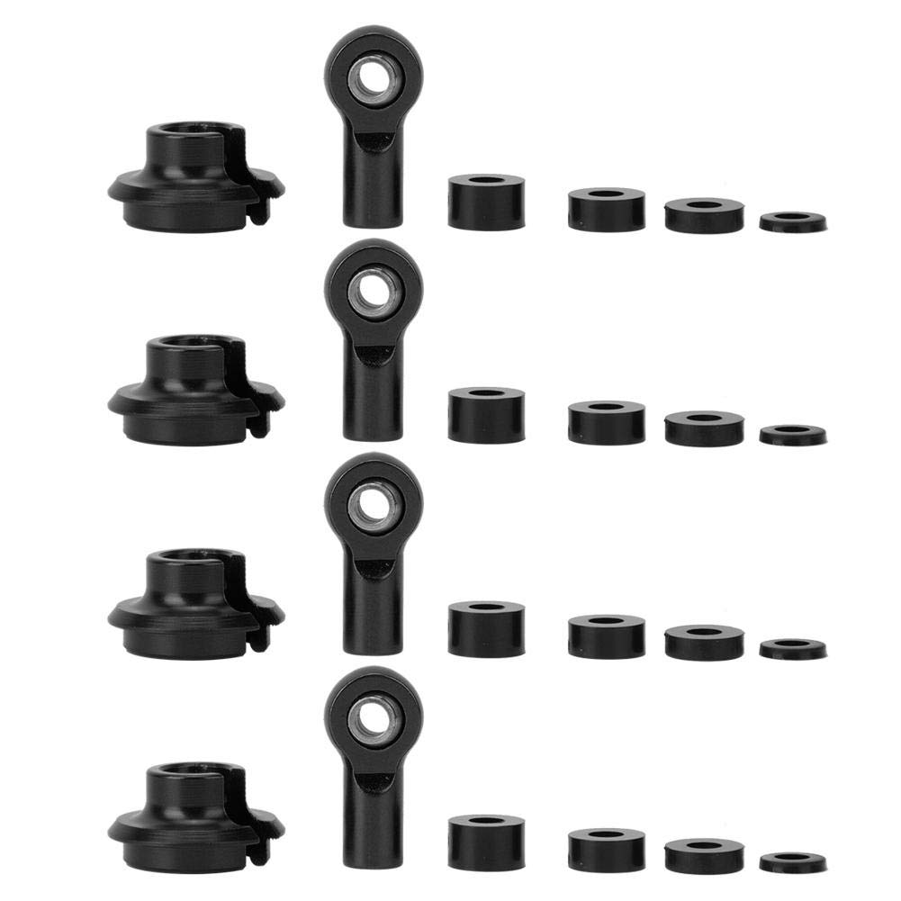 High Strength RC Link Rod End Ball Joint - Anti-Corrosion CNC Machined for 2WD RC Cars (Black ECX1038BL) | Perfect for Off-Road RC Hobby Vehicles & Competitive Racing