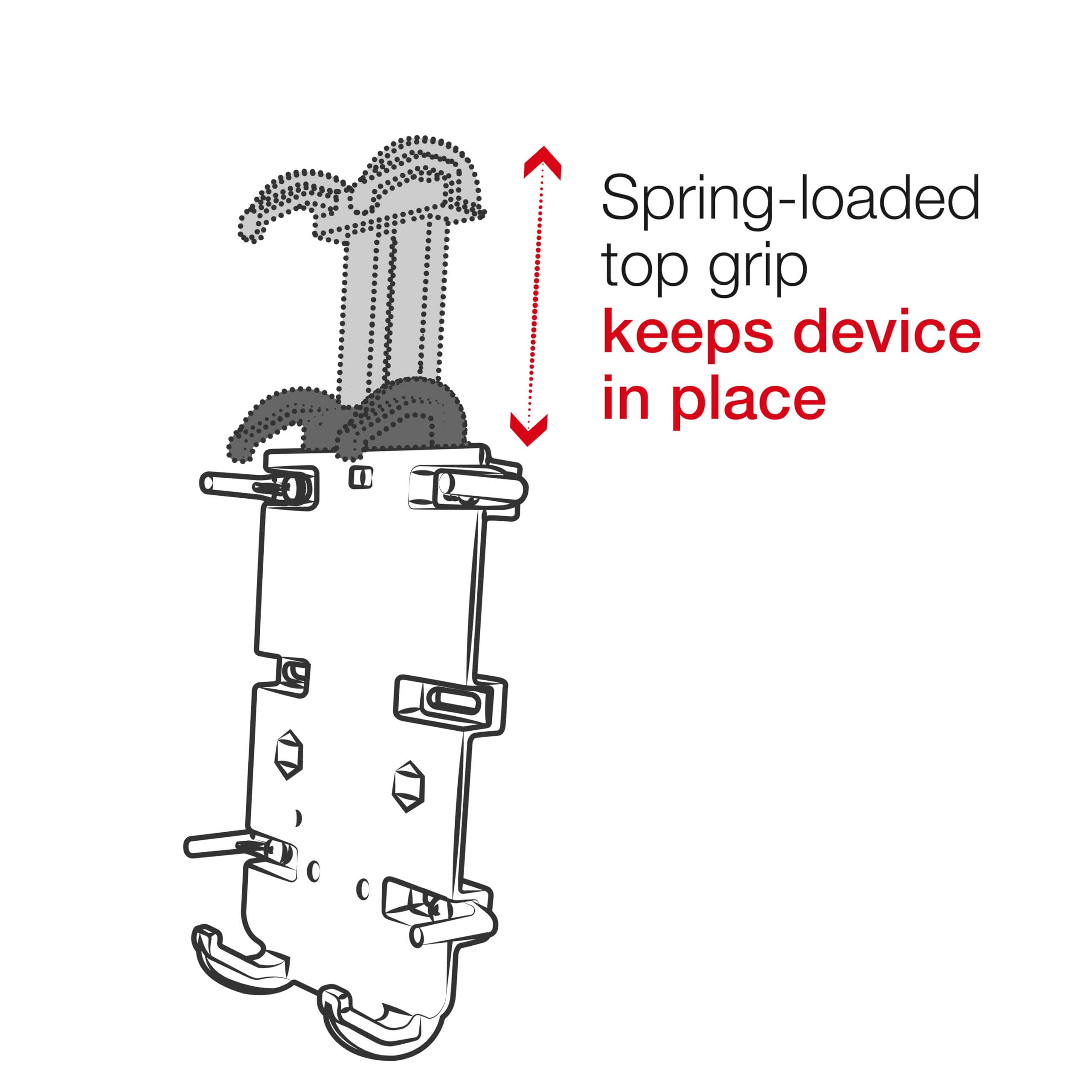 RAM MOUNTS Quick-Grip Phone Mount with RAM Tough-Strap Handlebar Base for Bikes and Motorcycle Handlebars - Perfect for Outdoor Cycling and Motorcycling Adventures