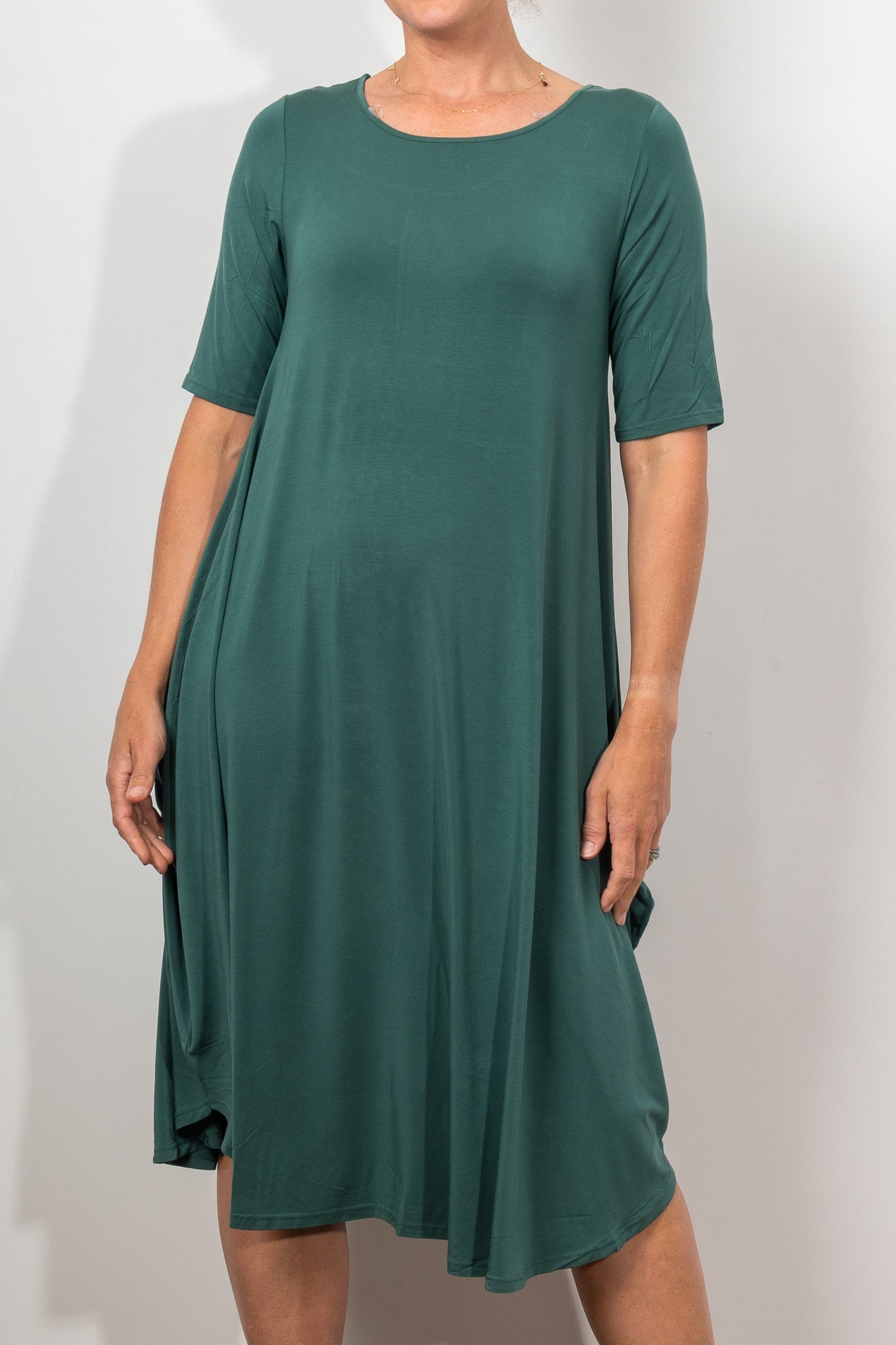 Tani Original Tri Dress Pine - Stylish and Comfortable Women's Dress for Casual Wear, Office, and Outdoor Activities