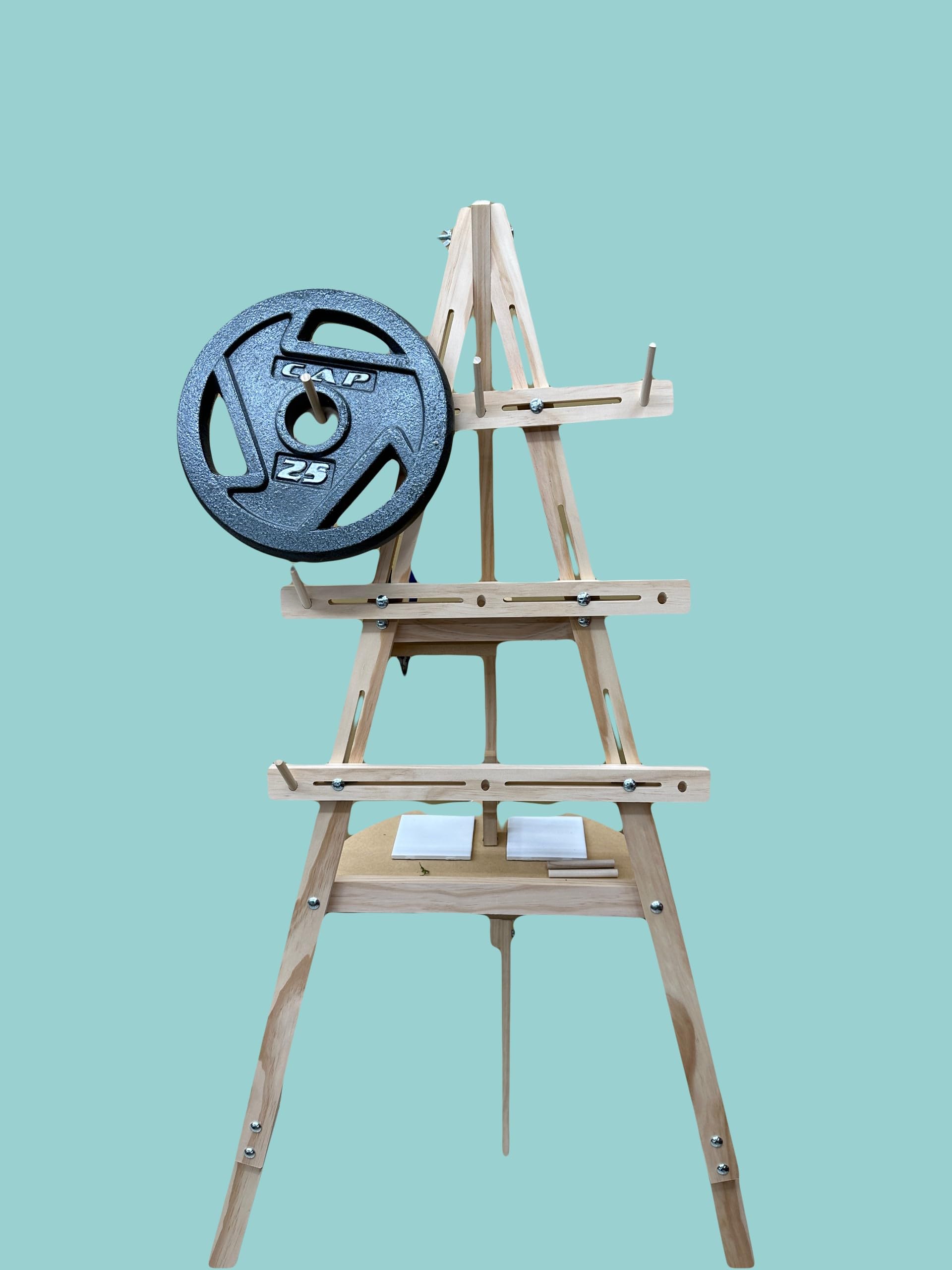Pro Bow The Stand - Adjustable Wreath Making Stand for DIY Holiday Decorations, Christmas Wreaths & Home Crafts | Perfect for Seasonal Decor, Front Door Displays & Gift Making