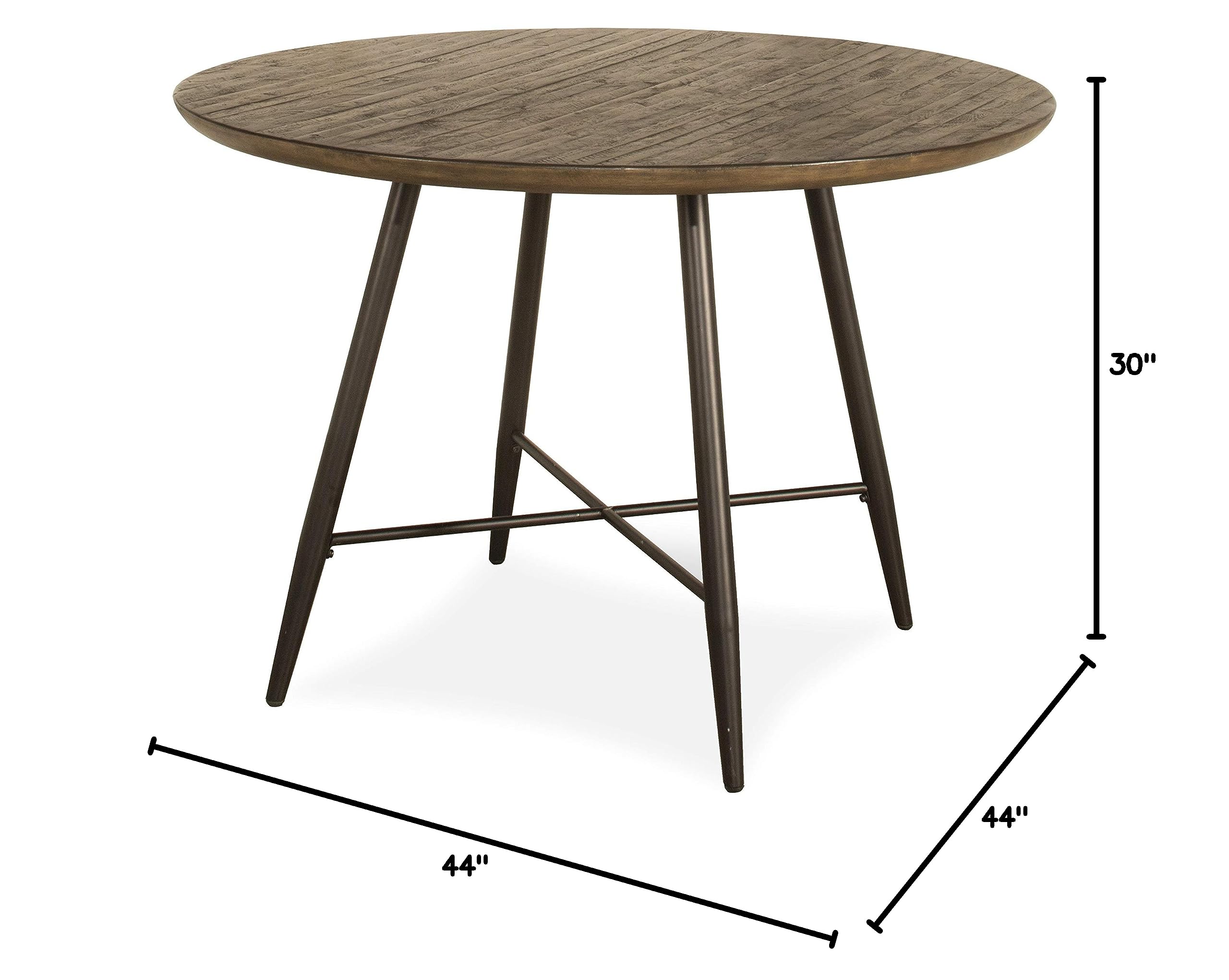 Hillsdale Furniture Forest Hill Dining Table - Solid Wood Brown Finish - Perfect for Dining Room, Kitchen, or Breakfast Nook