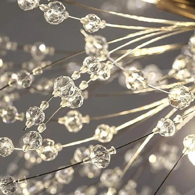 Modern LED Pendant Light in Firework Design - Elegant Ceiling Lighting Fixture for Living Room, Dining Room, and Bedroom Decor