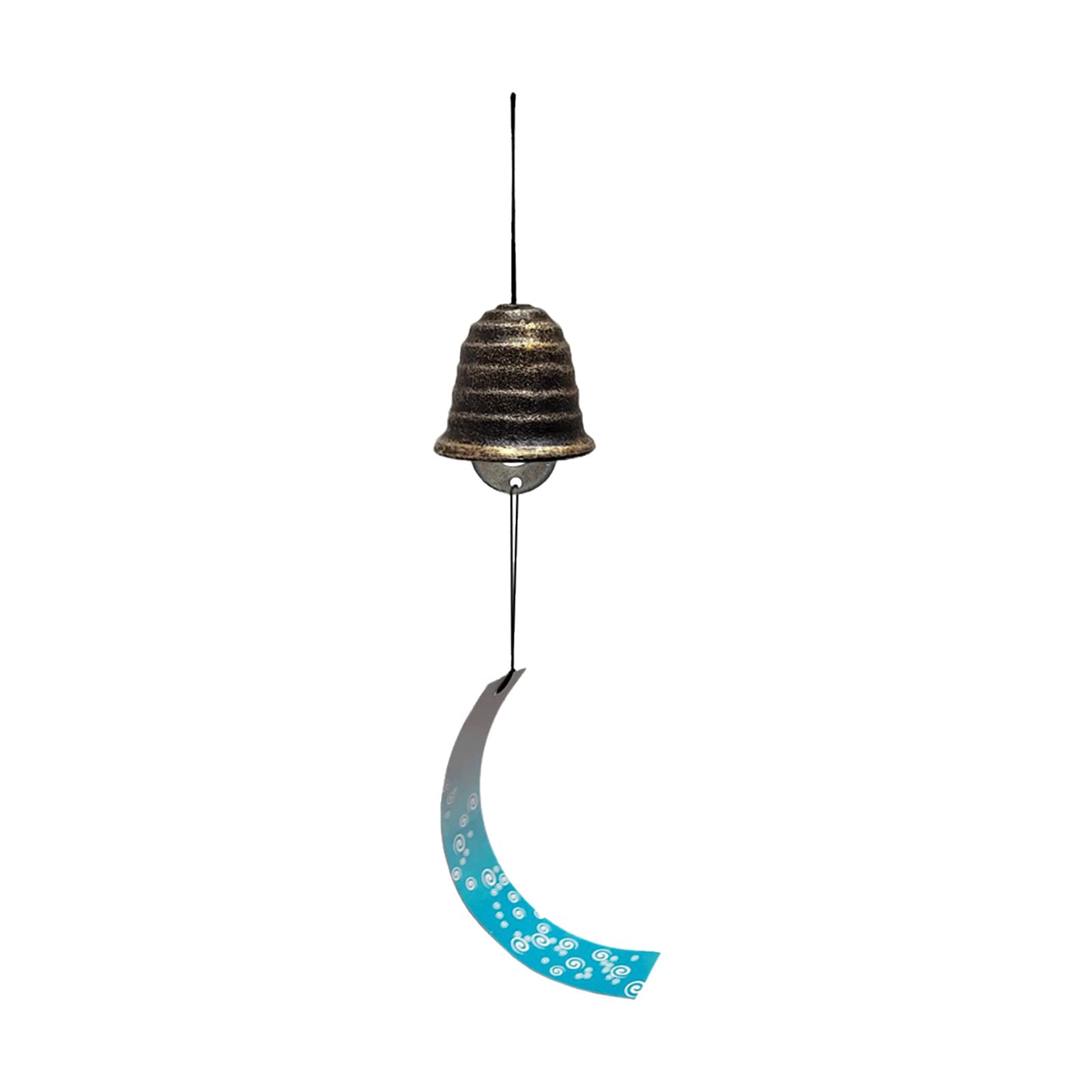 Vintage Cast Iron Wind Chimes for Garden - Lucky Charm Home Decor | Outdoor Patio, Porch & Backyard Wind Chime Decorations