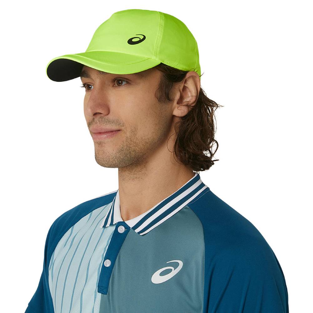 ASICS Performance Running Cap - Lightweight Breathable Hat for Men & Women - Yellow Sun Protection for Outdoor Sports, Jogging, Hiking