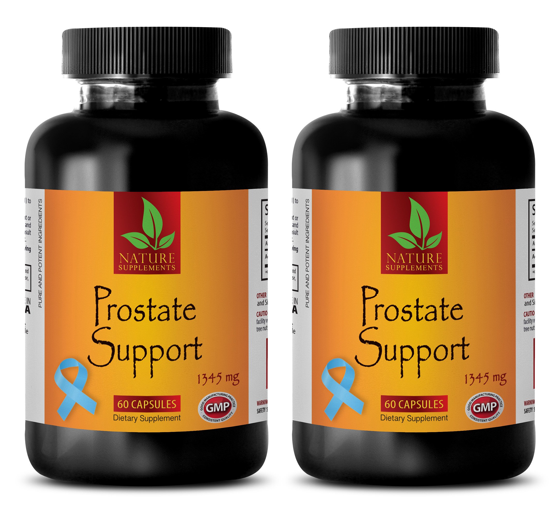 Antioxidant Prostate Support Supplement 1345mg with Saw Palmetto Extract - Promotes Hair Health & Urinary Function - 120 Capsules (2 Bottles) - Ideal for Men's Wellness & Daily Antioxidant Boost