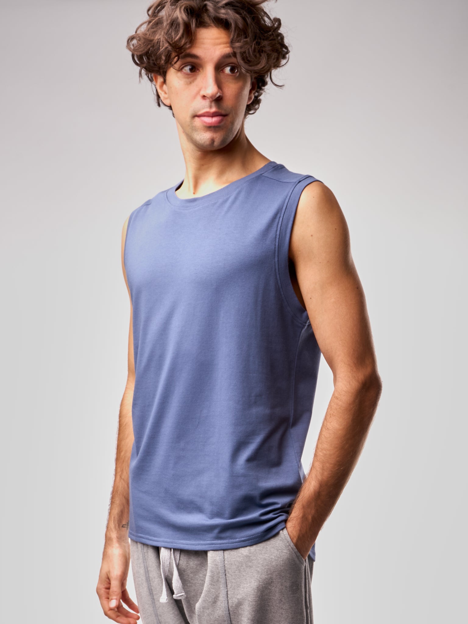 Men's Cotton Stretch Vest - Comfortable & Breathable for Gym, Running & Outdoor Activities