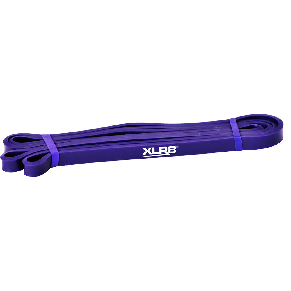 XLR8 Level 1 Resistance Band - 1.25cm Purple Strength Training Band for Home Workouts, Physical Therapy & Fitness Exercises