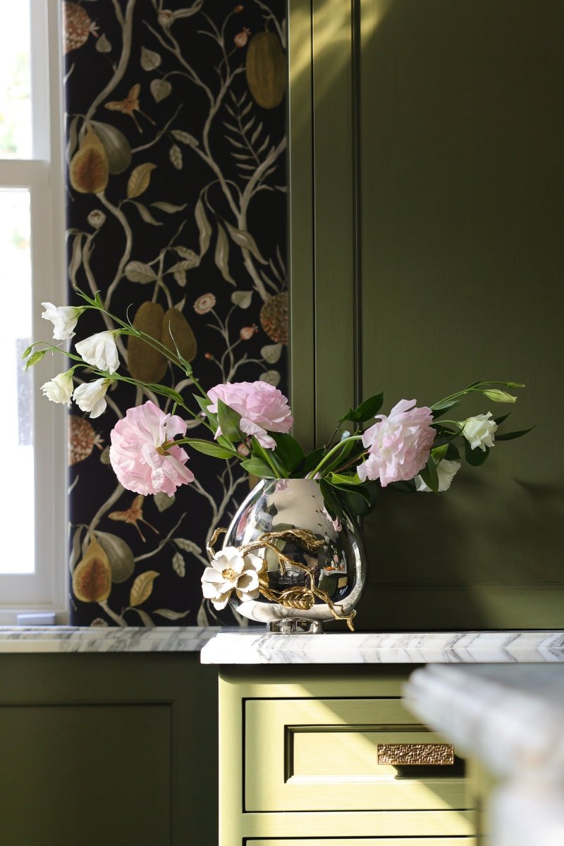 Elegant Glass Gardenia Vase - Perfect for Home Decor, Wedding Centerpieces & Floral Arrangements
