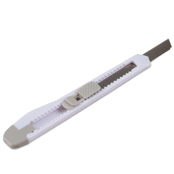 JB Prince Snap Blade Box Cutter 5 Inch - Heavy Duty Retractable Utility Knife for Packaging, Shipping, and Crafting - Perfect for Warehouse, Office, and DIY Projects