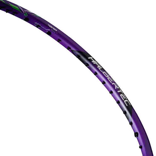 Li Ning Halbertec 9000 Badminton Racket - Prestrung with Black/Purple/Green Design | Professional Sports Equipment for Competitive Play & Training | Made in China