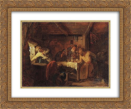 24x20 Gold Ornate Frame with Double Matted Museum Art Print by Grigoriy Myasoyedov - Elegant Wall Decor for Couples, Weddings, Anniversaries & Home Celebrations