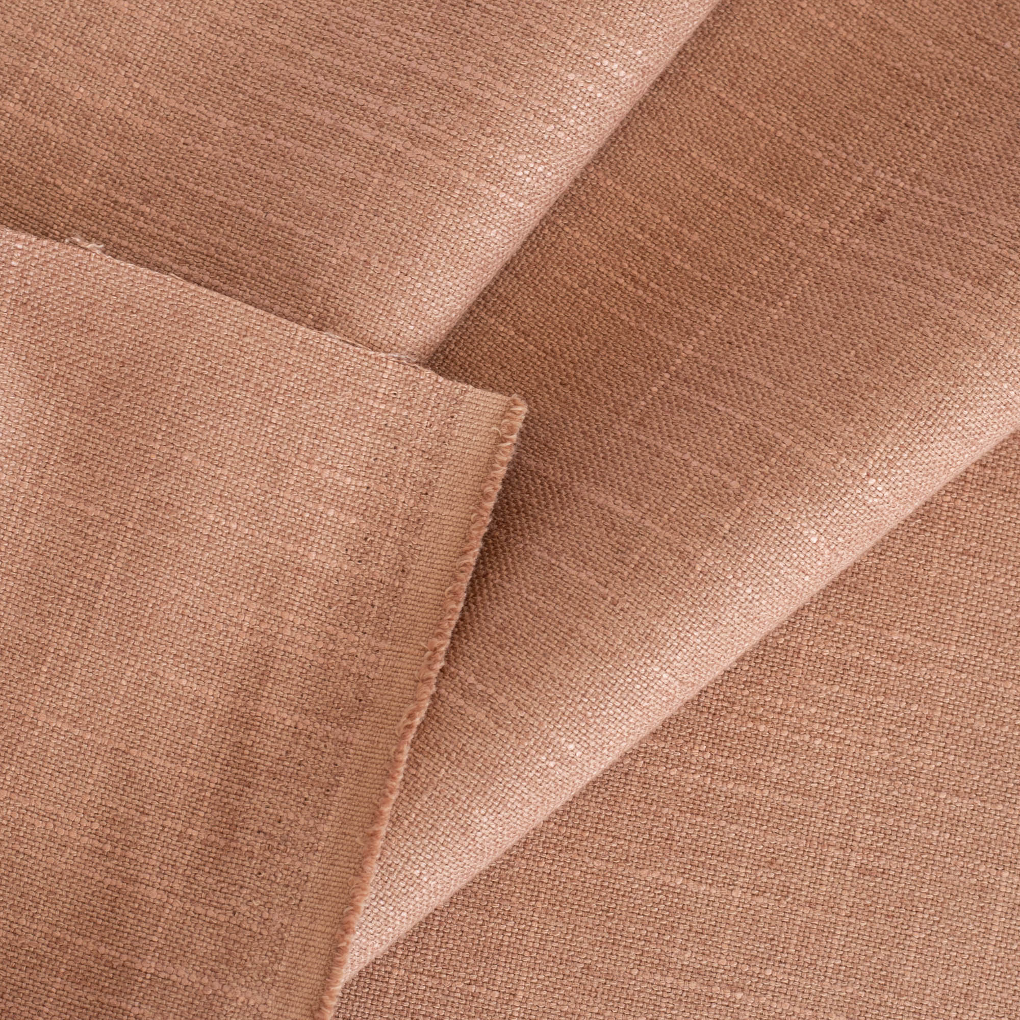 Premium Hollis Fabric - Soft & Durable Terracotta Home Decor Fabric for Curtains, Pillows & Upholstery | Perfect for Boho & Farmhouse Style Decorating