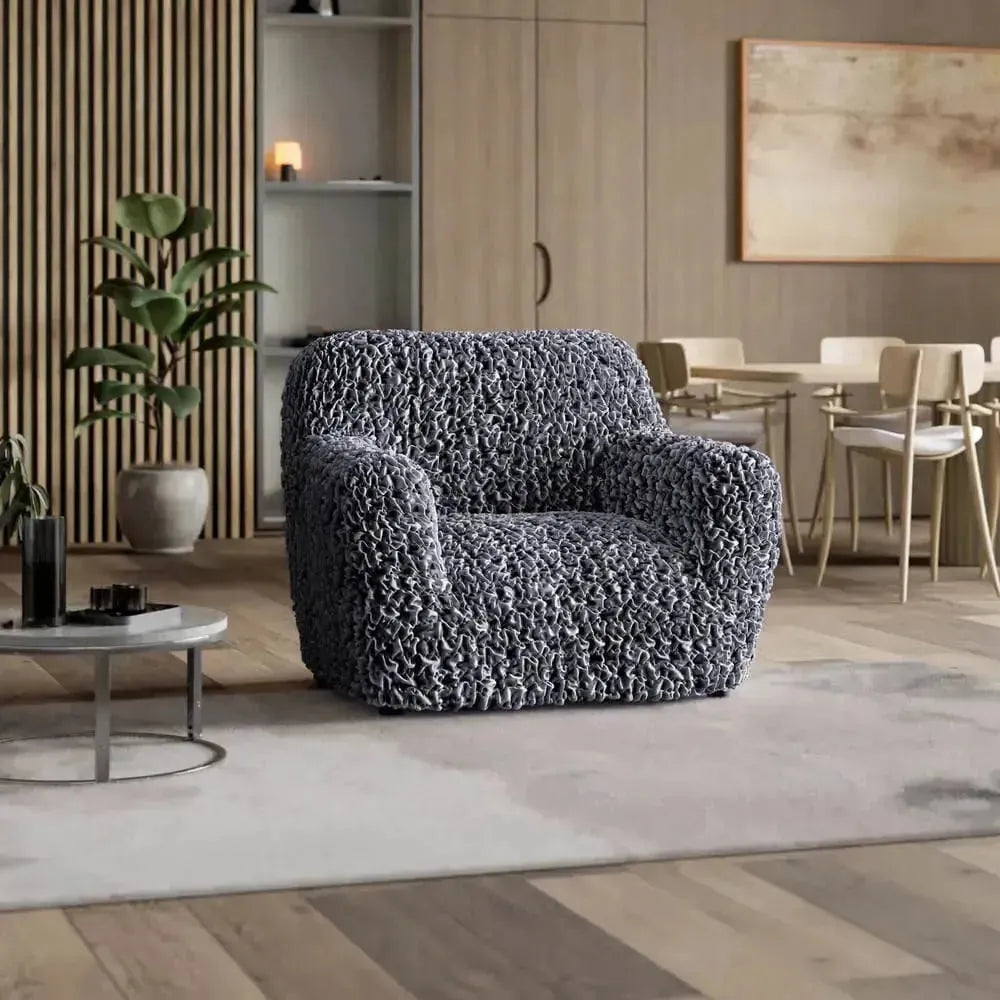 Fuco Velvet Armchair Slipcover - Soft, Stretchable & Washable Sofa Cover for Living Room, Bedroom, or Office - Perfect for Home Decor & Furniture Protection