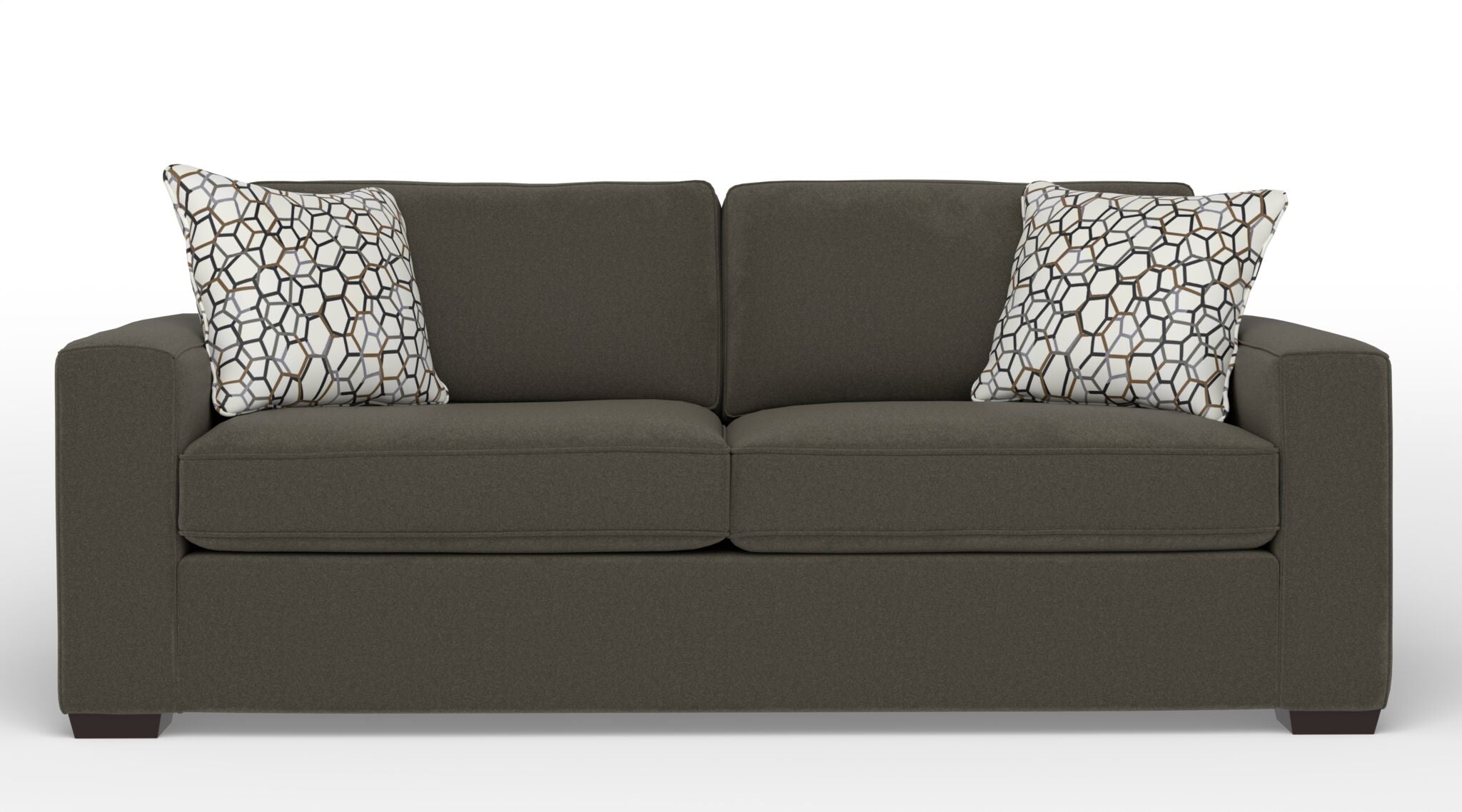 Celeste Sofa in Arlo Brown - Modern Living Room Furniture for Comfort & Style - Perfect for Small Spaces, Apartments & Cozy Homes