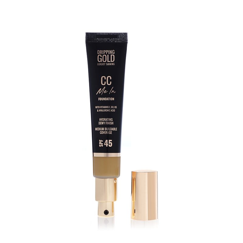 Dripping Gold CC Me In Foundation SPF45 - Full Coverage, Oil-Free & Hydrating Makeup for Flawless Skin | Perfect for Daily Wear & Special Occasions
