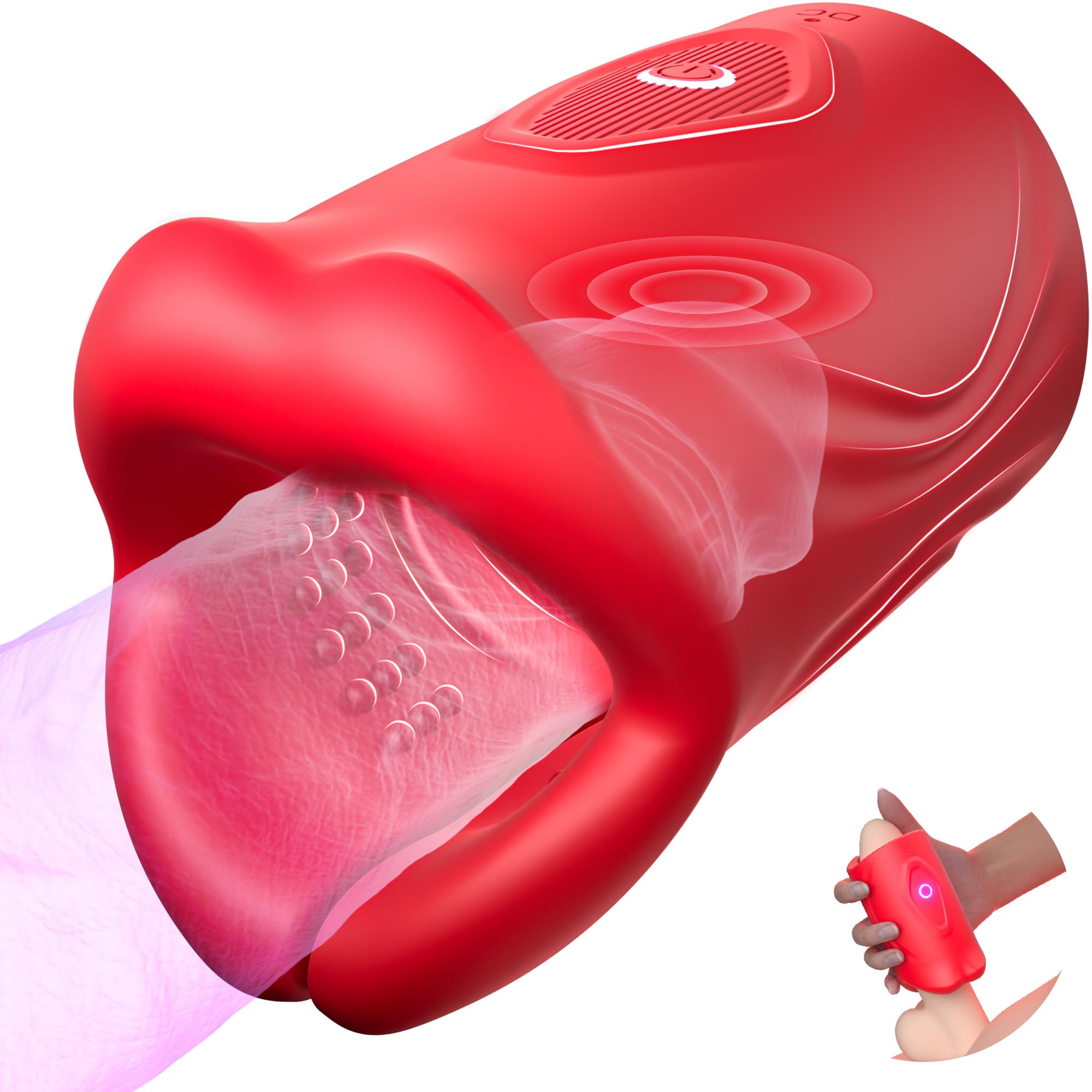 Powerful Male Masturbator with 9 Vibration Modes - Hands-Free Penis Training Device for Men | Adult Sex Toy for Solo & Couples Play - Enhance Intimacy & Pleasure in Bedroom