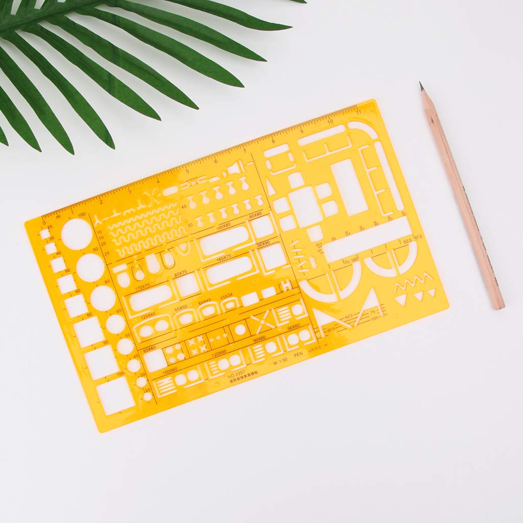 1:50 Scale Precision Tailor Ruler for Math, Architecture & Engineering - Drafting Template for Accurate Drawing & Design | Perfect for Students, Architects & Engineers