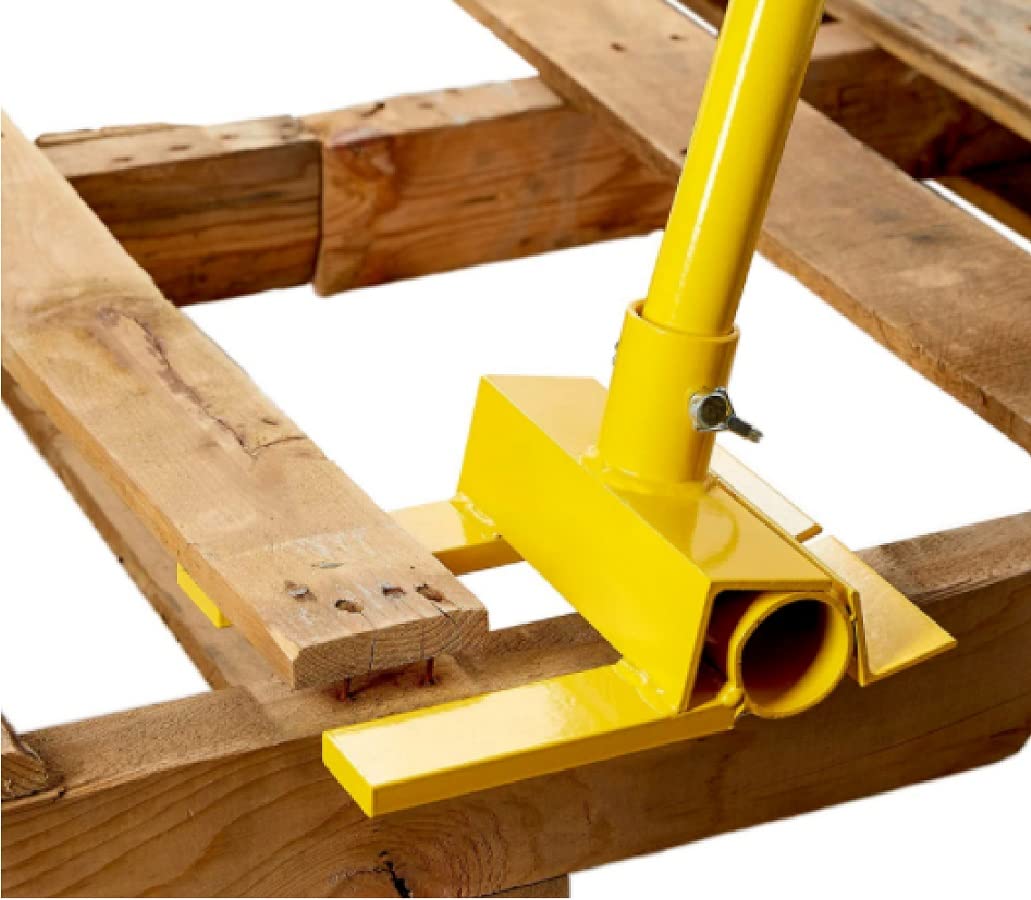 44 Inch Heavy Duty Pallet Buster Tool - Deck Wrecker & Pry Bar for Wooden Pallet Disassembly - Perfect for Warehouse, Construction and DIY Deck Board Removal Projects