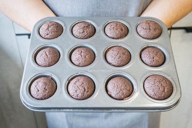 MasterClass Non-Stick 12-Cavity Mini Muffin Pan - Perfect for Baking Cupcakes, Muffins & Bite-Sized Treats at Home