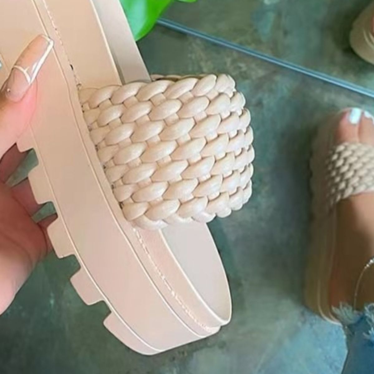 Stylish Women's PU Leather Open Toe Platform Sandals - Comfortable Chunky Heel Summer Shoes for Beach, Party & Casual Outings