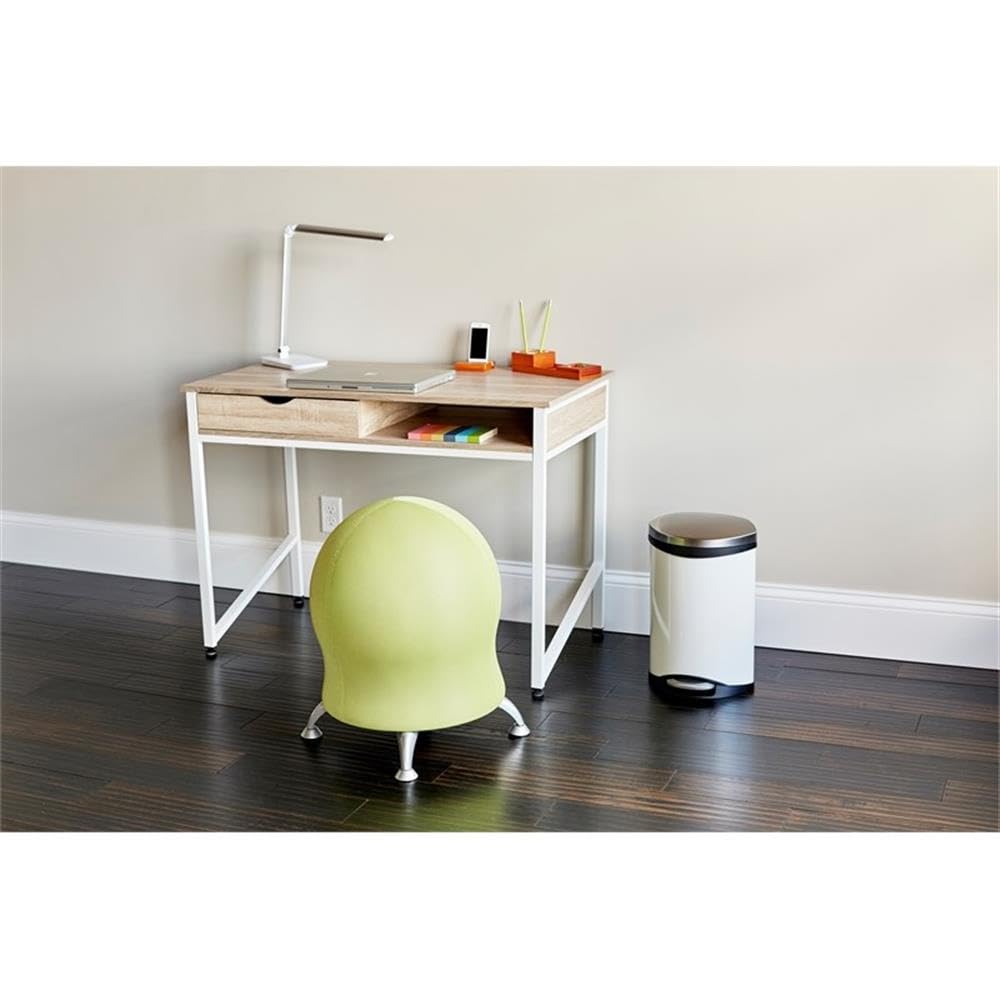 Safco 1950WH White Studio Desk with Single Drawer - Compact Writing Desk for Home Office, Study & Small Spaces - Perfect for Work, Art & Craft Projects