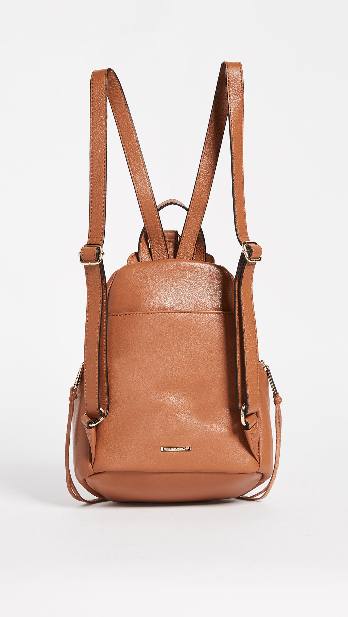 Rebecca Minkoff Medium Julian Backpack in Almond - Stylish Leather Laptop Backpack for Women, Perfect for Work, Travel & College