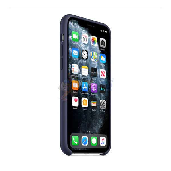 iPhone 11 Pro Slim Soft Silicone Case - Shockproof & Protective Cover in Dark Blue | Perfect for Everyday Use, Travel & Outdoor Activities