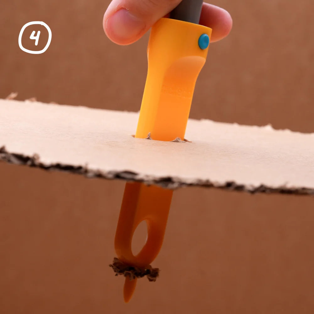 Makedo ROTO RING - Reusable Plastic Connectors for DIY Cardboard Projects | Perfect for STEM Education, Kids Crafts & Creative Building at Home or School