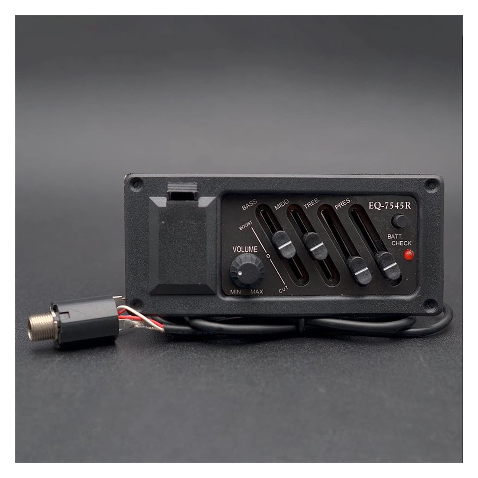 4 Band Guitar Equalizer & Preamp Amplifier for Acoustic Guitar Pickups - No Endpin Cover | Perfect for Live Performances & Studio Recording