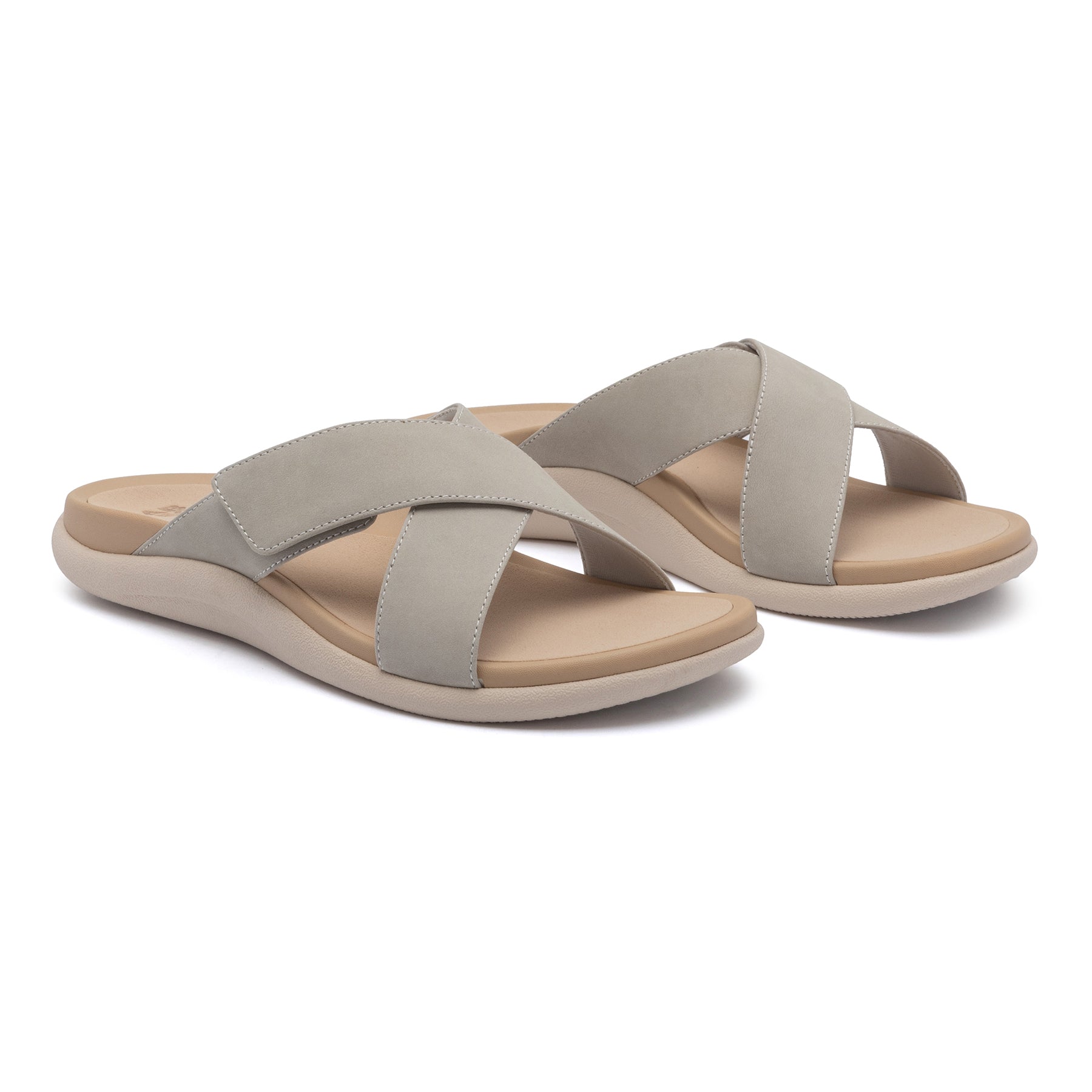 Abeo Laguna Slide Sandals for Women - Comfortable Beige Casual Slides - Perfect for Beach, Pool, and Summer Outfits