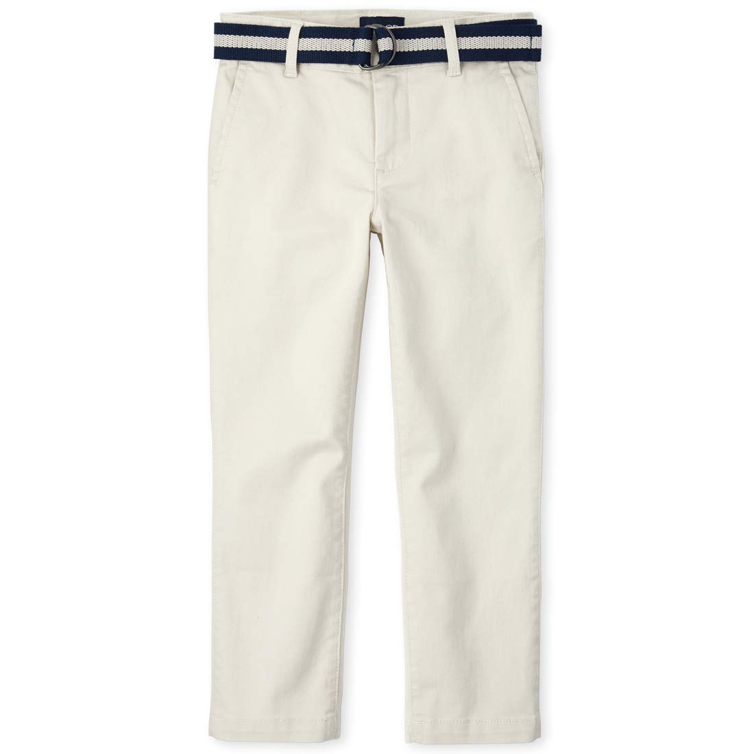 The Children's Place Boys' Belted Stretch Chino Pants - Comfortable & Durable Kids' Casual Pants for School, Play & Everyday Wear