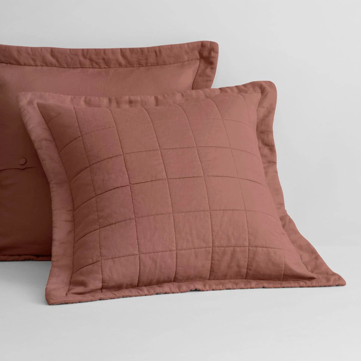 Sheridan Abbotson Raisin Linen European Sham Pillowcase - Premium 100% Linen Bedding for Luxury Bedrooms & Guest Rooms