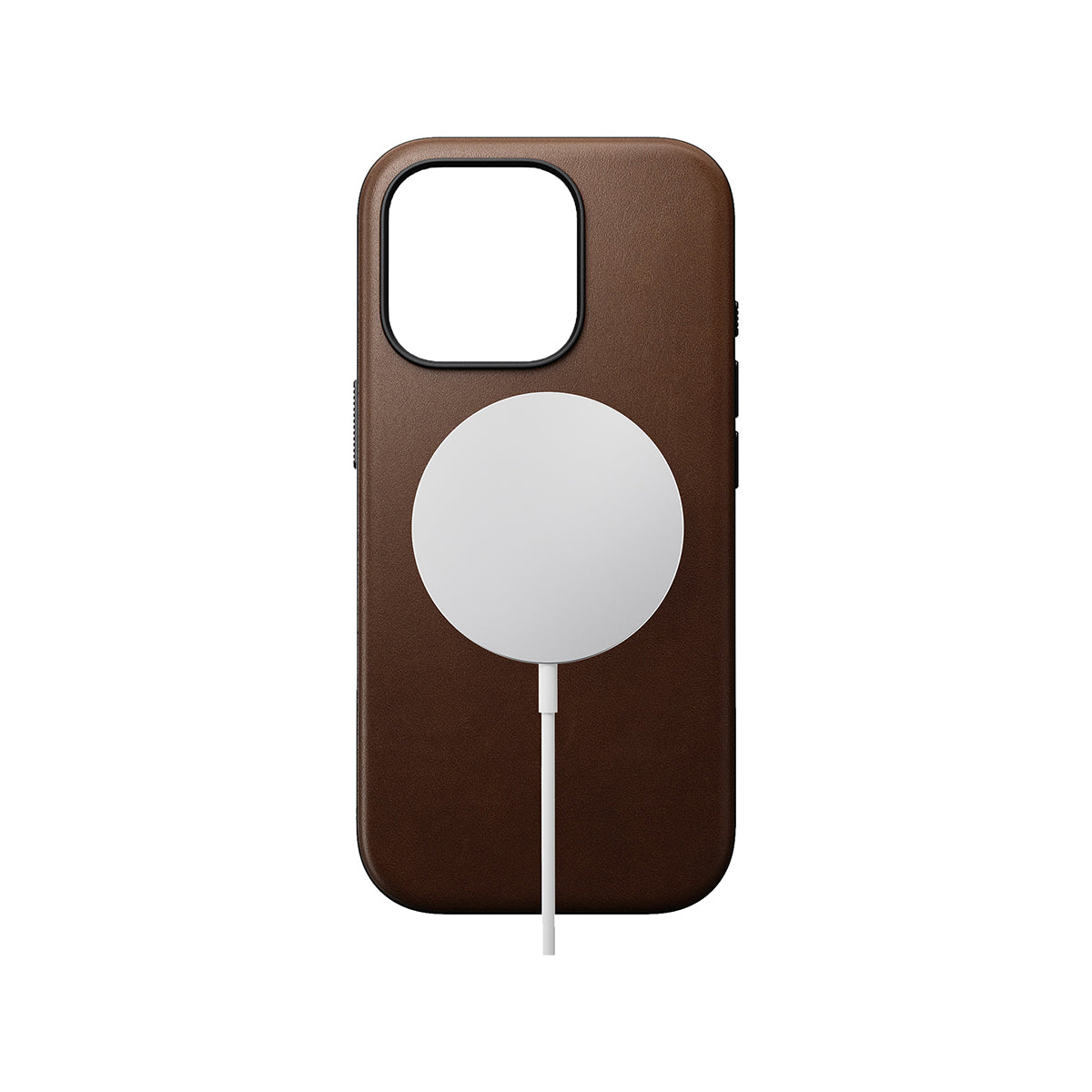 Premium Genuine Leather Phone Case for iPhone 16 Pro - Slim Protective Brown Cover | Perfect for Business, Travel & Everyday Use