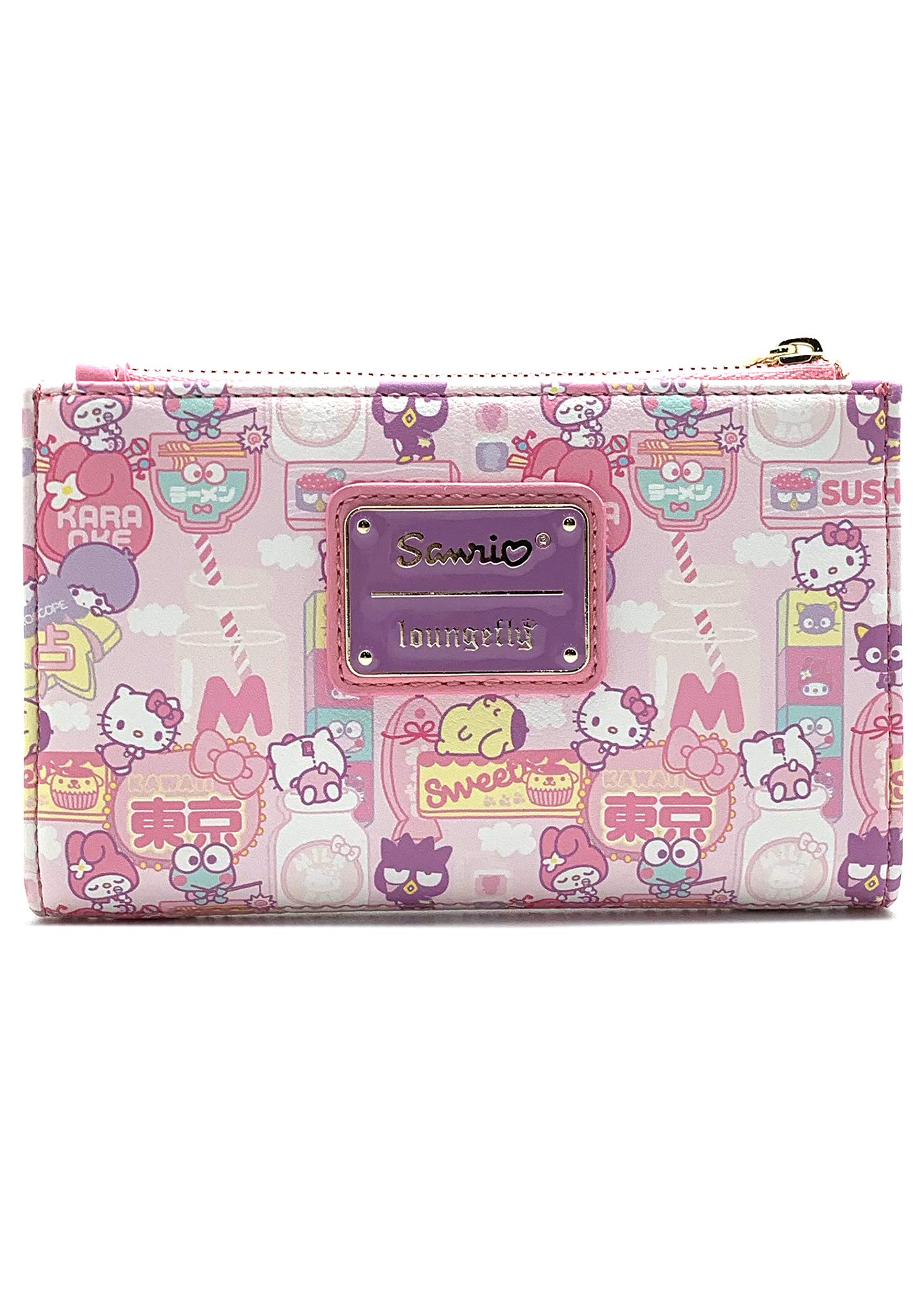 Loungefly Sanrio Hello Kitty Kawaii Faux Leather Wallet for Women - Cute Cartoon Character Crossbody Wallet for Daily Use, Travel & Gift Giving