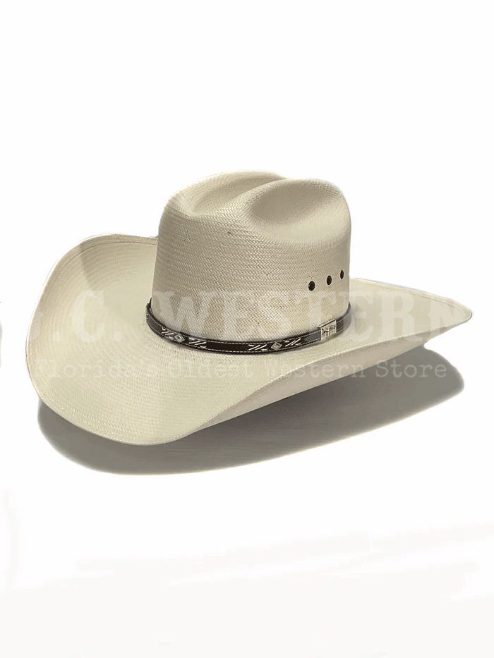 Resistol RSLAMB 304281 George Strait Collection Lambert 10X Straw Cowboy Hat - Natural Color for Men - Perfect for Western Rodeo, Outdoor Country Music Festivals & Summer Sun Protection