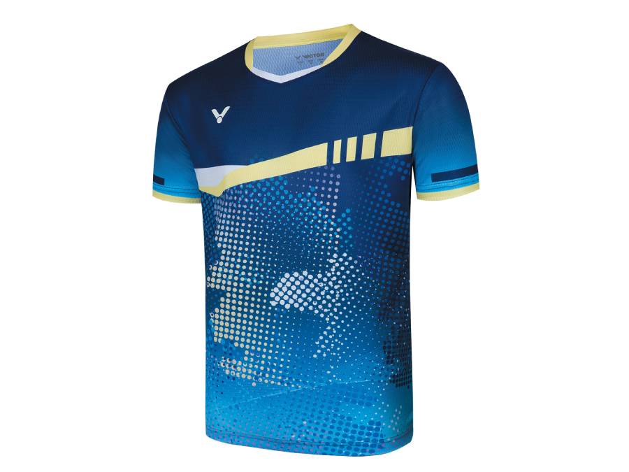 VICTOR Men's T 50011 B Performance Badminton & Tennis Shirt - Breathable Quick-Dry Sports Tee for Training & Competition