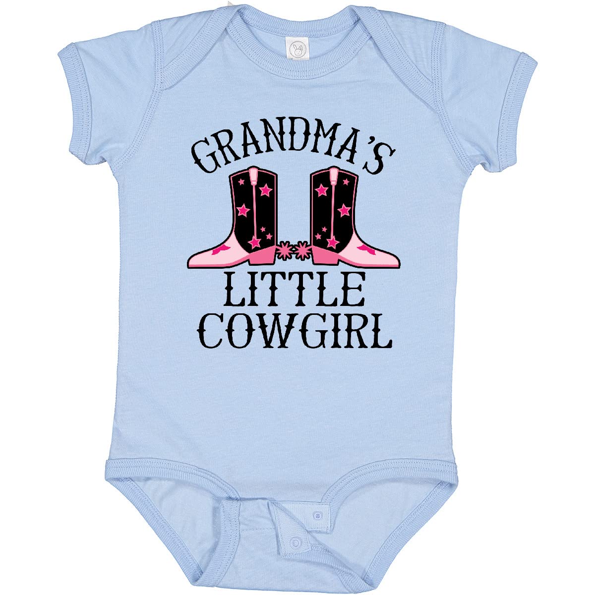 Inktastic Grandma Little Cowgirl Baby Clothes - Cute Infant Bodysuit for Girls & Boys - Perfect for Family Photos, Holidays & Cowboy-Themed Parties