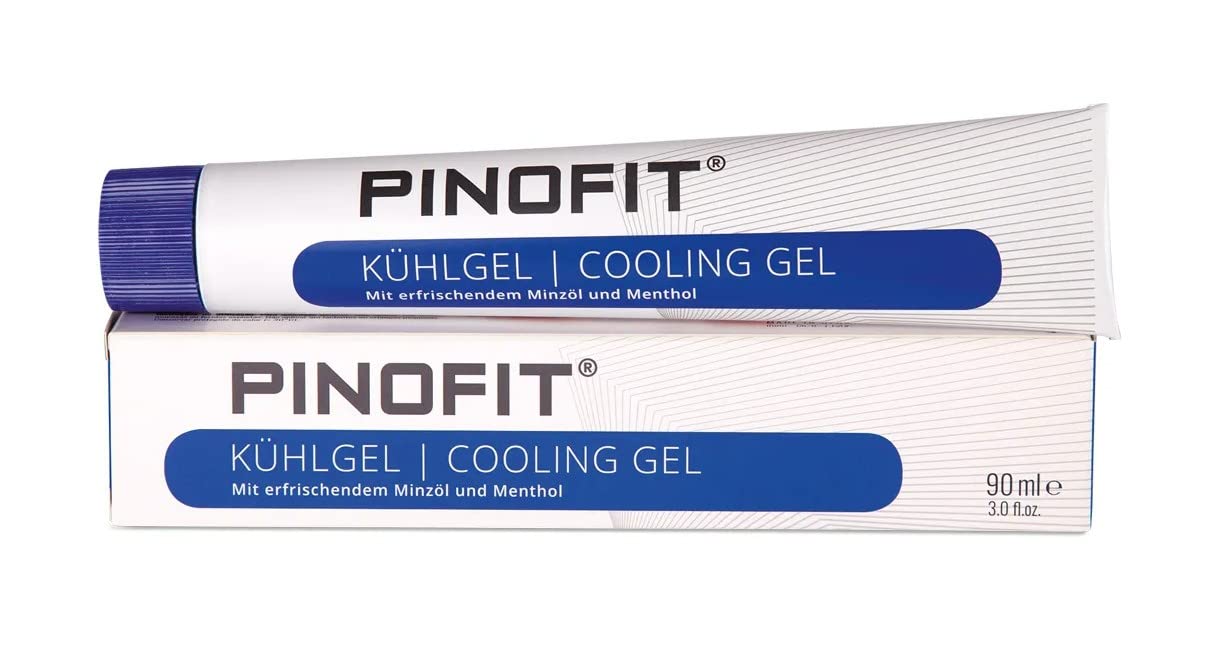 Pinofit Cooling Gel for Varicose Veins & Tired Legs - 90ml Mint & Menthol Foot Cream - Soothing Leg Gel for Heavy Legs & Varicose Veins Relief - Perfect for Post-Workout Recovery, Long Flights & Standing All Day