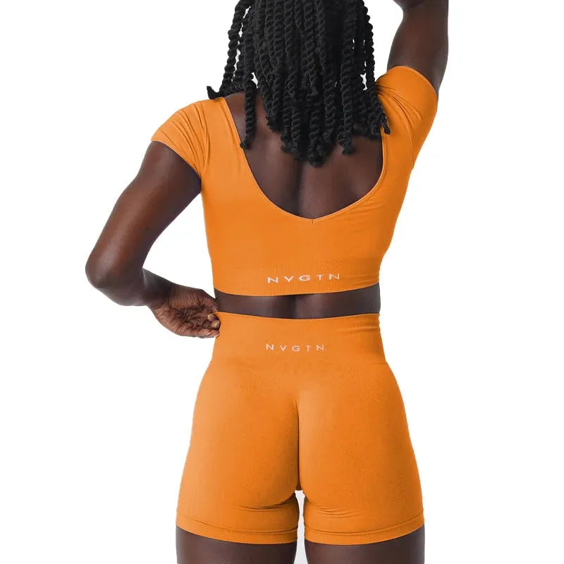 NVGTN New Serene Seamless Bra - Women's Spandex Sports Top with Elastic Support & Breathable Fabric for Fitness, Yoga & Daily Wear - Comfortable Breast Enhancement Underwear for Active Lifestyles