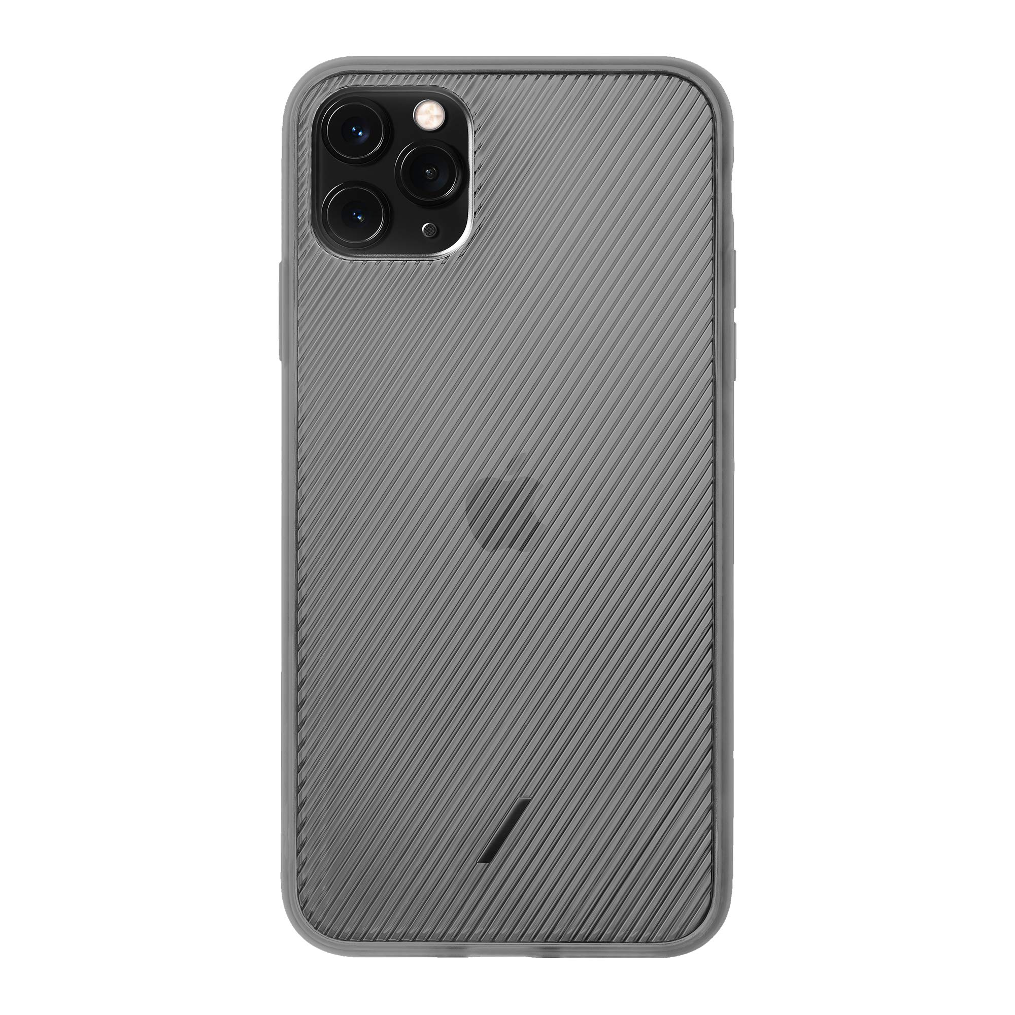 **Native Union Clic View Case for iPhone 11 Pro Max – Slim Clear Textured Protective Cover with Tactile Ribbed Design | Lightweight & Form-Fitting | Shockproof & Scratch-Resistant | Compatible with iPhone 11 Pro Max (Smoke) | Perfect for Daily Use, Travel & Outdoor Activities**