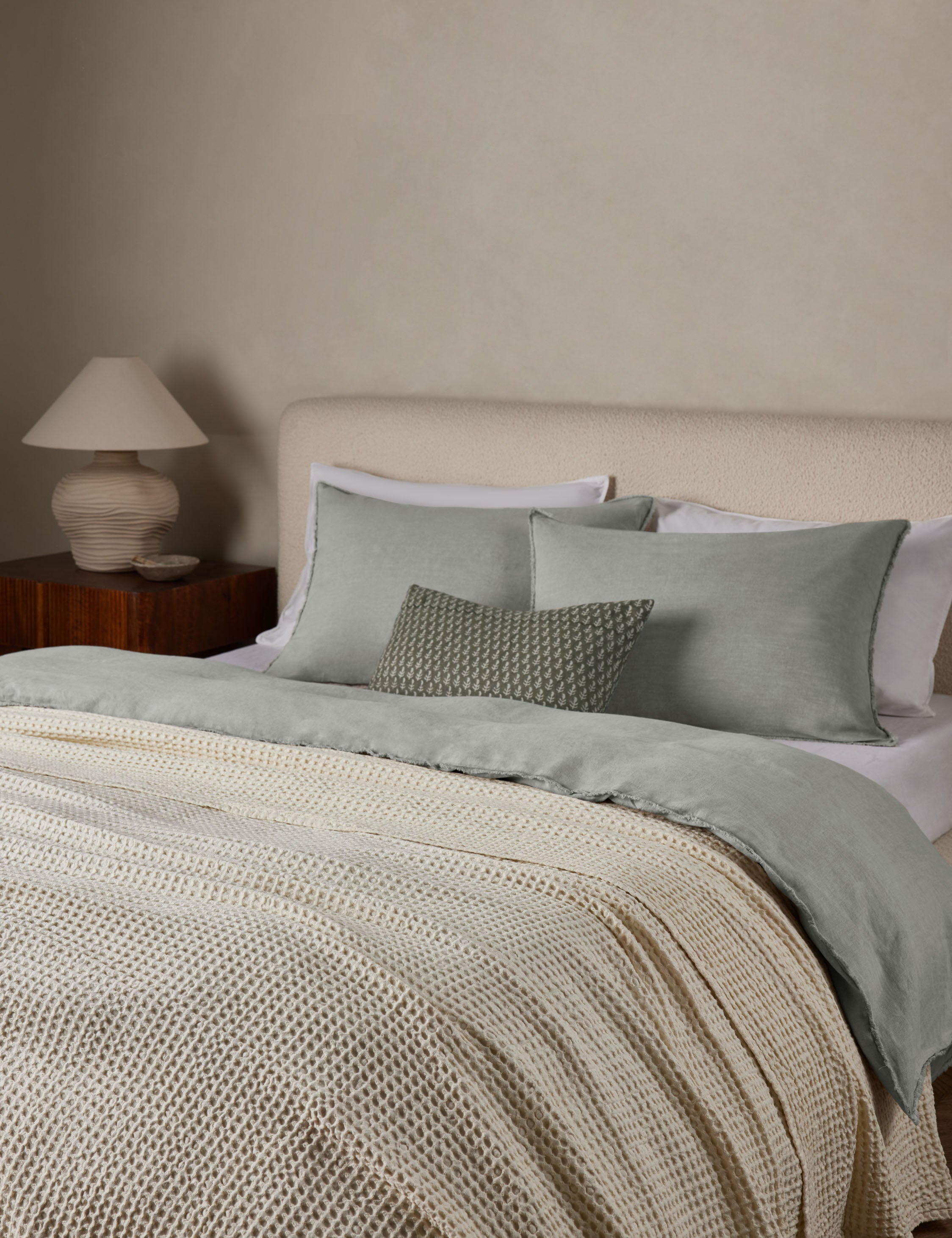 Premium Blair Stonewashed Linen Duvet Cover Set - Breathable & Soft 100% French Flax Linen Bedding - Perfect for Cozy Bedrooms, Guest Rooms & Vacation Homes