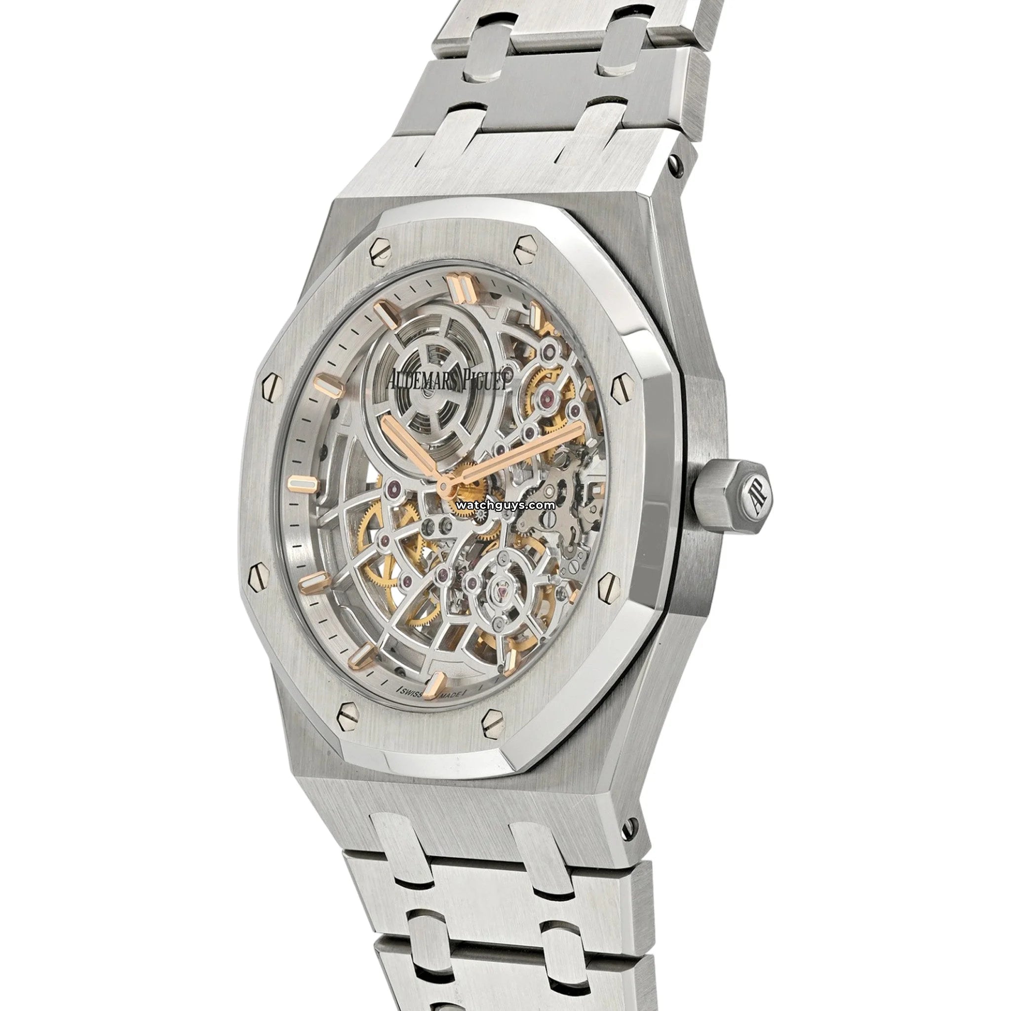 Audemars Piguet Royal Oak Jumbo 16204ST.OO.1240ST.01 50th Anniversary Openworked Skeleton Watch - Luxury Men's Timepiece for Special Occasions & Collectors