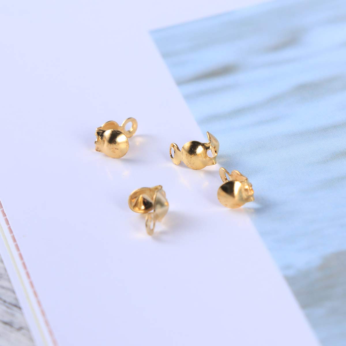 1 Box Jewelry Buckle Clamshell Necklace - 12 Pack Bulk Wholesale Jewelry Findings for DIY Crafting, Necklace Making & Jewelry Repair | Perfect for Beaders, Jewelry Designers & Craft Enthusiasts